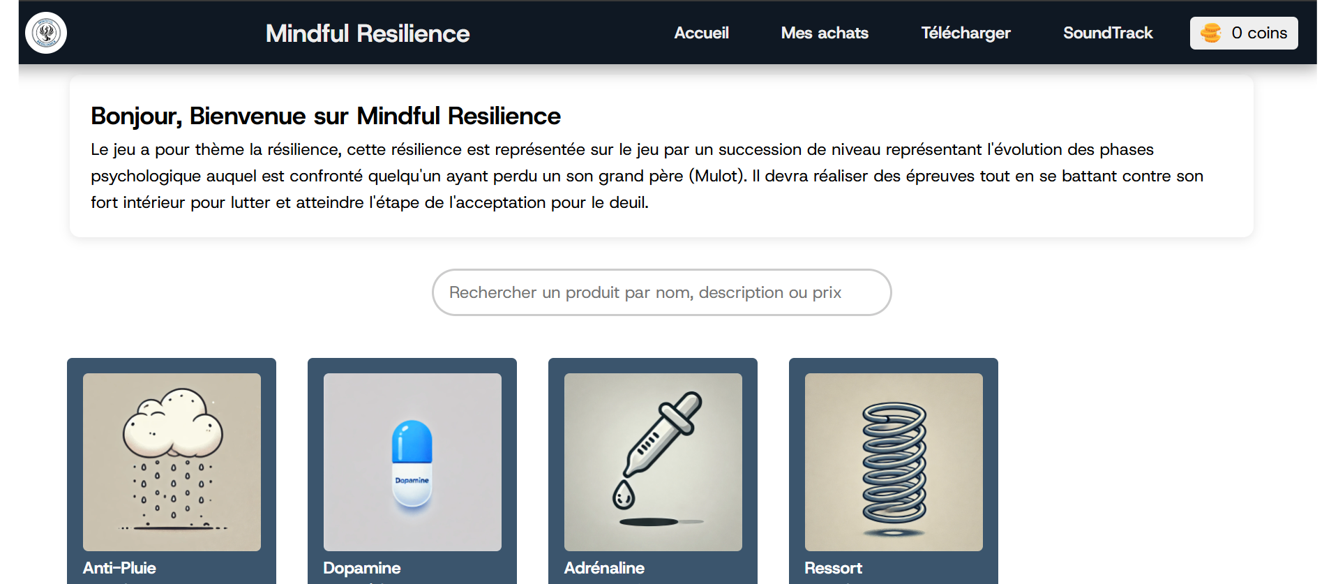 Mindful Resilience Accueil